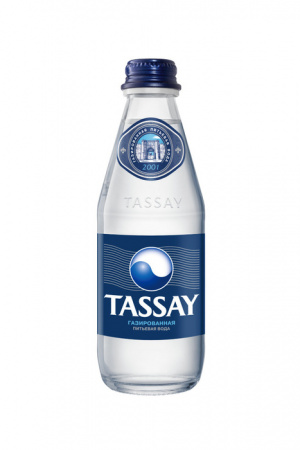 *TASSAY вода минеральная природная столовая питьевая ГАЗ в ст/б 0,25л