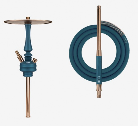 Кальян HOOB Mars Mini Шахта Marine blue, фурнитура Bronze (A)